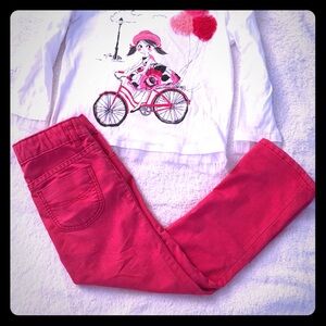 BabyGap Red Skinny Jeans,  4T.